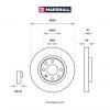 MARSHALL M2000425 M2000425_диск тормозной передний!\ Opel Astra/Ascona/Kadett 1.4-2.0i/1.7D 82&gt;