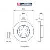 MARSHALL M2000432 M2000432_диск тормозной передний!\ Fiat Ducato,Peugeot Boxer,Citroen Jumper 2.2D/HDi/2.3D/3.0HDi 06&gt;