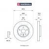 MARSHALL M2000434 M2000434_диск тормозной передн.!\ Chevrolet Aveo II 11&gt; / Cruze I 09&gt;, Opel Astra J 09&gt;