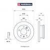 MARSHALL M2000439 M2000439_диск тормозной передн.!\ MB Sprinter I 95&gt; / Sprinter Classic 13&gt;, VW LT II 96&gt;