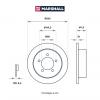 MARSHALL M2000445 Диск тормозной Mitsubishi Lancer (CY) 07- задний 262 x 10 Marshall
