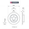 MARSHALL M2000448 M2000448_диск тормозной задн.!\ Chevrolet Aveo II 11&gt; / Cruze I 09&gt;, Opel Astra J 09&gt; / Mokka 12&gt;