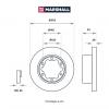 MARSHALL M2000452 Диск тормозной MB Sprinter II (906) 06-; VW Crafter I 06- Marshall