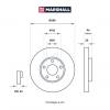 MARSHALL M2000454 Тормозной диск Audi A4