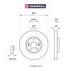 MARSHALL M2000455 M2000455_диск тормозной передний!\ Hyundai Santa Fe 2.7i V6/2.2CRDi 2WD/4WD 06&gt;