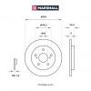 MARSHALL M2000456 M2000456_диск тормозной задн.!\ Toyota Auris I 06&gt; / Corolla X, XI 06&gt;