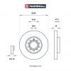 MARSHALL M2000457 M2000457_диск тормозной передн.!\ Skoda Karoq 17&gt; / Octavia II, III, IV 04&gt;, VW Golf V-VIII 03&gt;