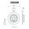 MARSHALL M2000461 Диск тормозной Ford Mondeo IV (BA7) 07-, Ford Kuga I 08-12 задний 302 x 11 Marshall