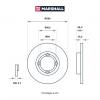MARSHALL M2000462 M2000462_диск тормозной передн.!\ Chevrolet Spark II 05&gt;, Daewoo Matiz 98&gt;