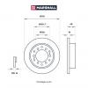 MARSHALL M2000463 Диск тормозной Toyota Land Cruiser 84-02, Prado (J120) 02-09; Lexus GX 02- задний 312 x 18 Marshall