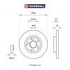 MARSHALL M2000465 M2000465_диск тормозной передн.!\ Honda Civic VII-IX 01&gt; / CR-V II 01&gt; / FR-V 04&gt; / Stream I 01&gt;