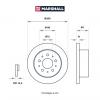 MARSHALL M2000466 Тормозной диск Citroen Jumper 06- задн.