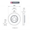 MARSHALL M2000468 M2000468_диск тормозной передн.!\ Renault Duster 10&gt; / Fluence 10&gt; / Kaptur 16&gt; / Megane III 08&gt;