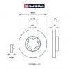 MARSHALL M2000470 Диск тормозной Ford Transit VII 06- (330/350) передний Marshall