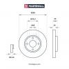 MARSHALL M2000472 M2000472_диск тормозной передн.!\ Nissan Cube III 09&gt; / Tiida I 07&gt;
