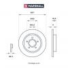 MARSHALL M2000475 M2000475_диск тормозной задн.!\ Ford Focus III 10&gt;