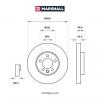 MARSHALL M2000478 M2000478_диск тормозной передн.!\ VW Touareg I 02&gt; / Transporter 03&gt; / Multivan 03&gt;