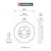 MARSHALL M2000481 M2000481_диск тормозной передн.!\ Renault Duster 10&gt; / Kaptur 16&gt; / Megane IV 16&gt;, Nissan Terrano II