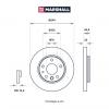 MARSHALL M2000482 M2000482_диск тормозной задн.!\ VW Transporter 03&gt; / Multivan 03&gt;