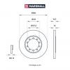 MARSHALL M2000486 M2000486_диск тормозной задн.!\ Ford Transit VII 06&gt;