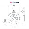 MARSHALL M2000492 Диск тормозной Subaru Forester (SG, SH, SJ) 12-, Impreza 98- передний 293,5 x 24 Marshall