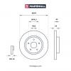 MARSHALL M2000495 M2000495_диск тормозной передн.!\ Suzuki Grand Vitara III 05&gt;
