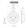 MARSHALL M2000496 Диск тормозной Hyundai Elantra (HD) 05-11, Sonata VI 09-15 задний Marshall