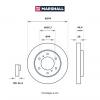MARSHALL M2000501 Диск тормозной Mitsubishi L200 (KA, KB) 05-, Pajero Sport II (KH, KG) 08- передний Marshall