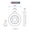 MARSHALL M2000502 M2000502_диск тормозной передн.!\ Mitsubishi Pajero III, IV 00&gt;