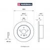 MARSHALL M2000504 M2000504_диск тормозной задн.!\ Toyota Camry 06&gt;, Lexus ES V 06&gt;