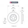 MARSHALL M2000518 M2000518_диск тормозной передний!\ Mazda 6/CX-5 2.0/2.2TD 11&gt;