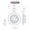 MARSHALL M2000528 Диск тормозной Honda Accord (CU) 08- задний 305 x 9 Marshall
