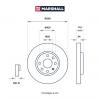 MARSHALL M2000533 M2000533_диск тормозной передний!\ Opel Corsa/Combo/Meriva 1.8/1.7TDi 00&gt;