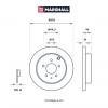 MARSHALL M2000535 Диск тормозной Mazda CX-7 (ER) 06- задний Marshall