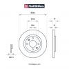 MARSHALL M2000536 M2000536_диск тормозной передний!\ Peugeot Partner 1.4-2.0HDi, Citroen Berlingo 1.1/1.4 96&gt;