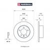 MARSHALL M2000537 M2000537_диск тормозной!\ Renault Master III 2.3dCi 100 FWD 10&gt;