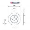 MARSHALL M2000538 M2000538_диск тормозной задний!\ Nissan Qashqai II 14&gt;