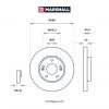 MARSHALL M2000539 Диск тормозной Hyundai Creta 16- 1.6, Elantra 11-; Kia Ceed 12- 15'' передний D=280 Marshall