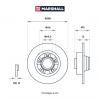 MARSHALL M2000542 Диск тормозной MARSHALL M2000542 задн. Nissan Primastar 01-; Opel Vivaro A 01-; Renault Trafic II 01