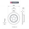 MARSHALL M2000546 Диск тормозной Ford Kuga II 12-, C-Max II 10- задний Marshall