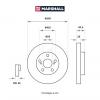 MARSHALL M2000548 Диск тормозной MARSHALL M2000548 передн. Toyota Caldina I, II 92- / Carina E 92- / Carina VII 96- /