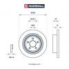 MARSHALL M2000556 M2000556_диск тормозной задний!\ Nissan Murano 3.5 4WD 05&gt;