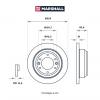 MARSHALL M2000560 M2000560_диск тормозной задн.!\ Hyundai H-1 II 08&gt;