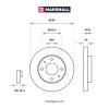 MARSHALL M2000562 M2000562_диск тормозной передн.!\ Kia Sportage II 05&gt;, Mitsubishi Galant VI-VIII 87&gt;, Volvo S40 I 95
