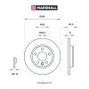 MARSHALL M2000564 M2000564_диск тормозной задн.!\ VW Transporter 90&gt;