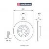 MARSHALL M2000568 M2000568_диск тормозной передн.!\ Fiat Bravo I, II 95&gt; / Doblo I 01&gt; / Linea 07&gt; / Stilo 01&gt;