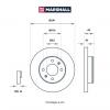 MARSHALL M2000572 M2000572_диск тормозной передний!\ KIA Picanto 1.0/1.1 04&gt;