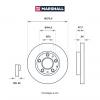 MARSHALL M2000583 Диск тормозной Mazda 6 (GG, GY, GH) 02-12, 323 98-04, 626 97-02 передний 273,5 x 24 Marshall