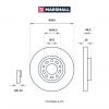 MARSHALL M2000584 M2000584_диск тормозной передн.!\ Mazda 3 I, II 03&gt; / 5 I, II 05&gt;