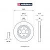 MARSHALL M2000592 M2000592_диск тормозной передний!\ Nissan Pathfinder/Navara 2.5dCi/3.0dCi 05&gt;
